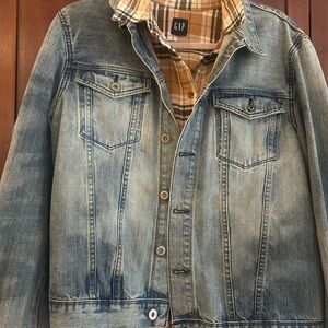 H&M & Denim Jacket -  Distressed Denim Jacket